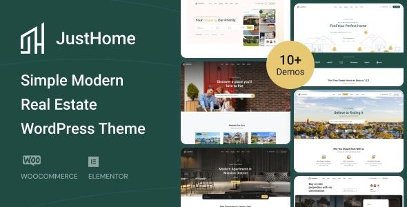 Justhome v1.0.22 房地产 WordPress 主题下载