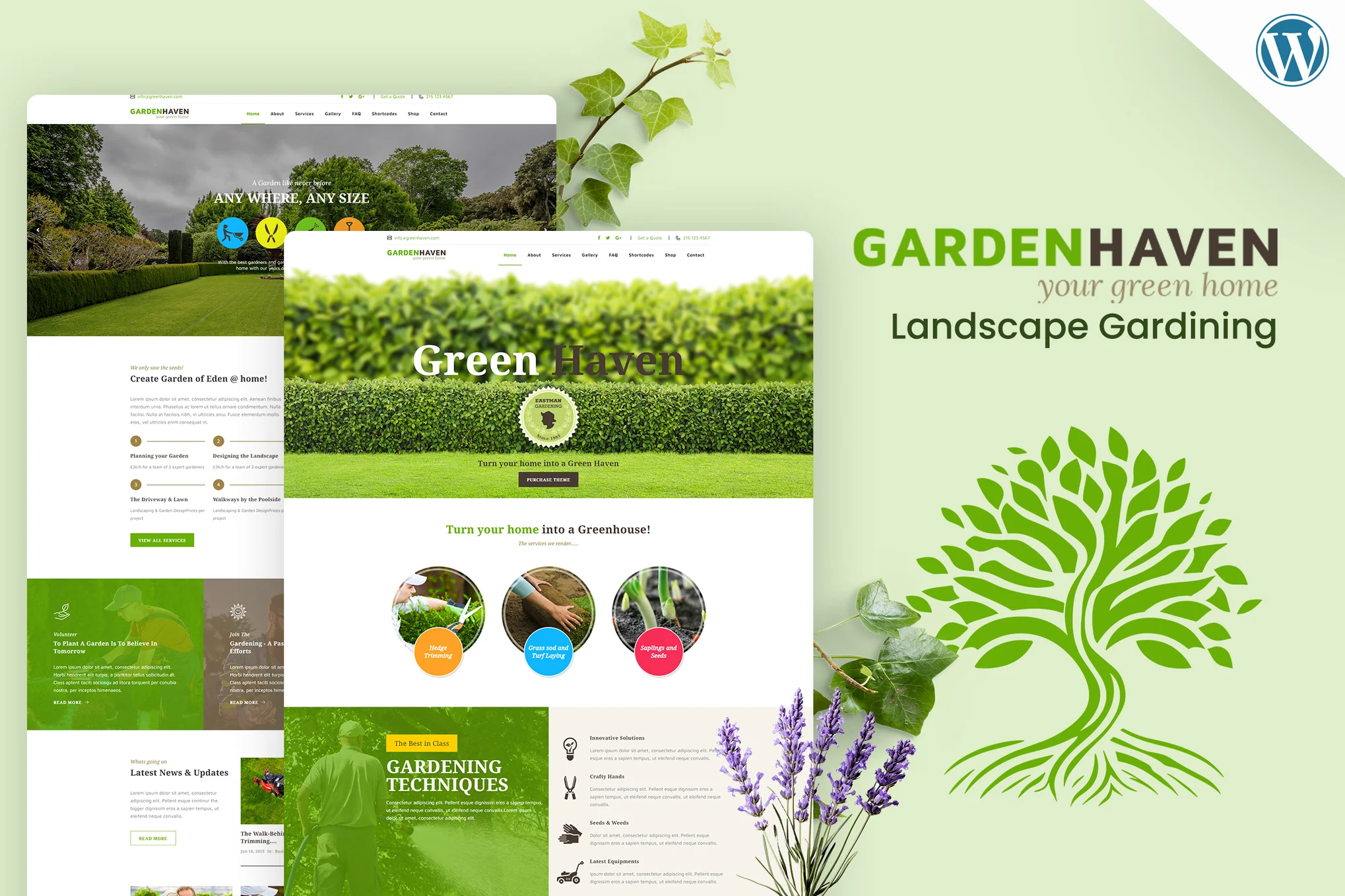Garden v4.3 景观园艺 WordPress 主题下载