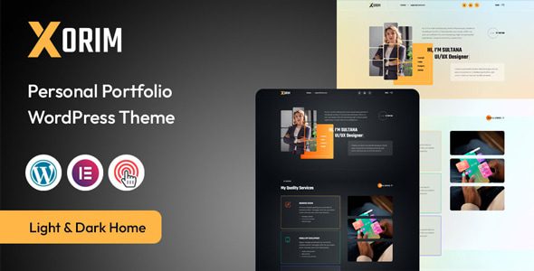 Xorim v1.0 个人作品集与简历 WordPress 主题下载