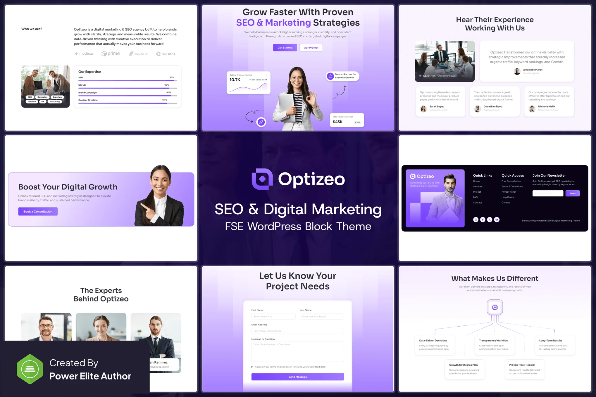 Optizeo v1.0 SEO 数字营销 WordPress 区块主题下载