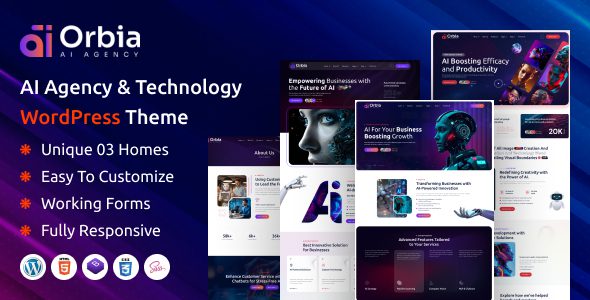 Orbia v1.0 AI 代理与科技 WordPress 主题下载