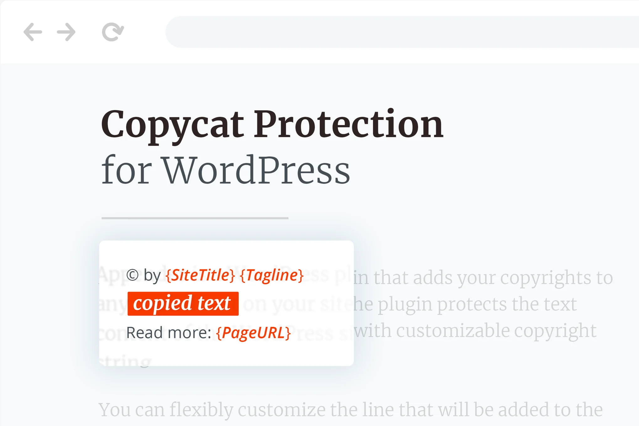 Copycat Protector for WordPress v1.1.2 WordPress 防盗版工具插件下载