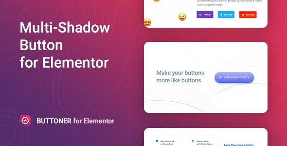 Buttoner v1.0.7 Elementor 多重阴影按钮插件下载