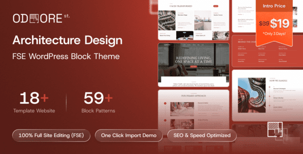 Odoore Studio v1.0.1 建筑与室内设计 WordPress 主题下载