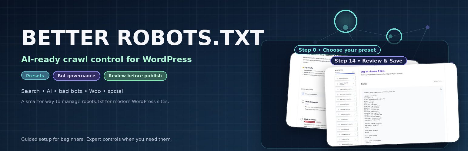 Better Robots.txt (Premium) v3.0.1 Robots.txt管理插件下载