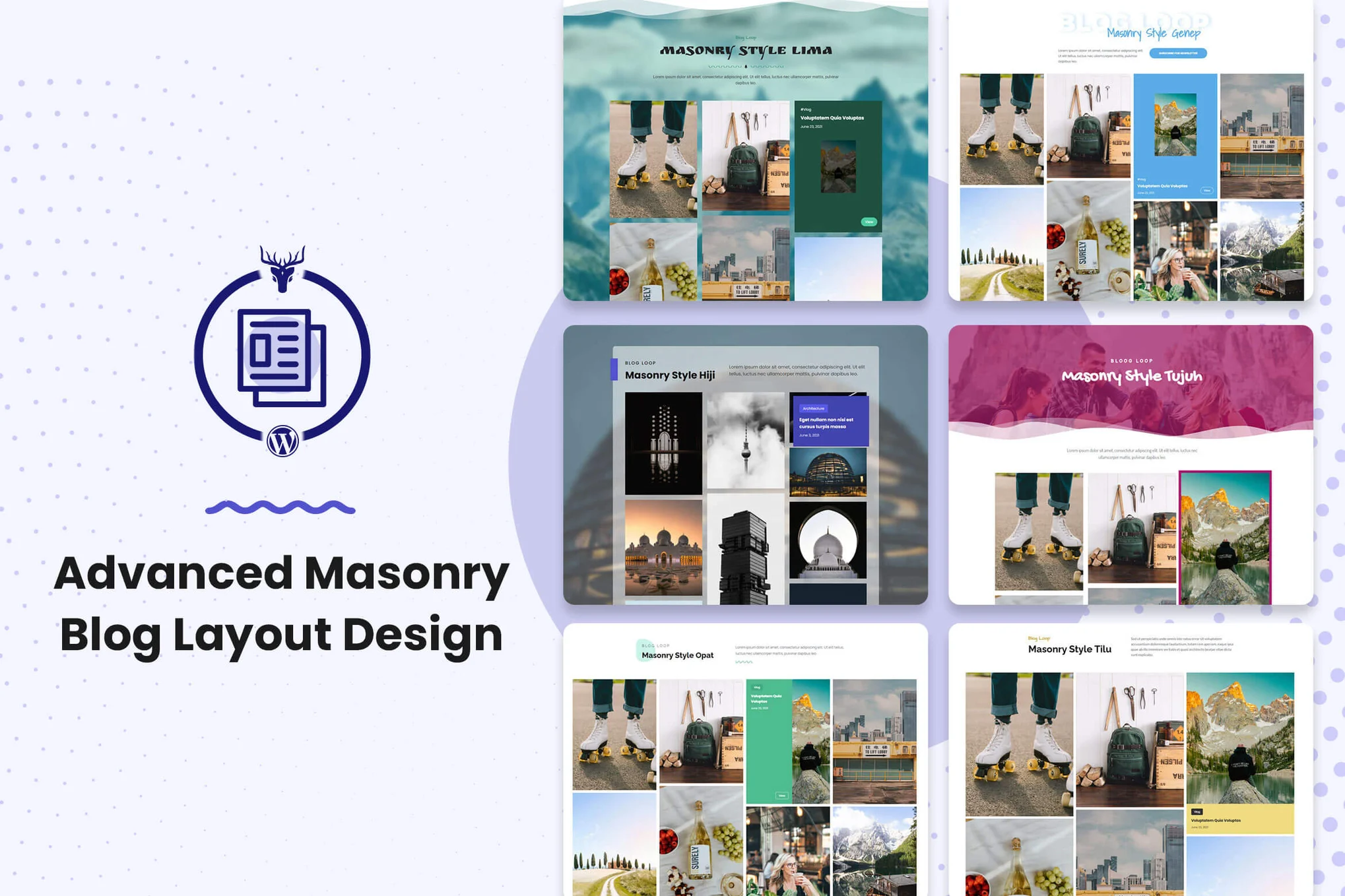 Advanced Masonry Blog Layout Design v1.0.0 高级瀑布流博客布局设计插件下载