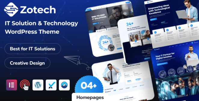 Zotech v1.0.0 IT 解决方案与技术 WordPress 主题下载