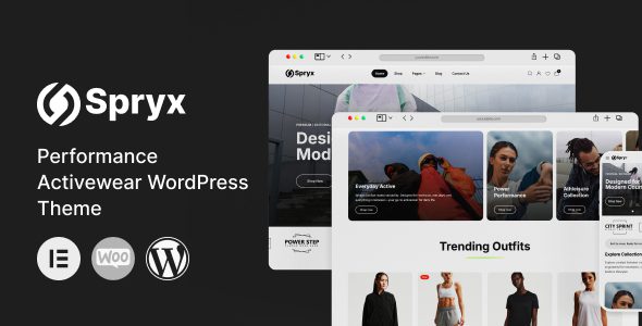 Spryx v1.0.1 高性能运动服饰 WordPress 主题下载