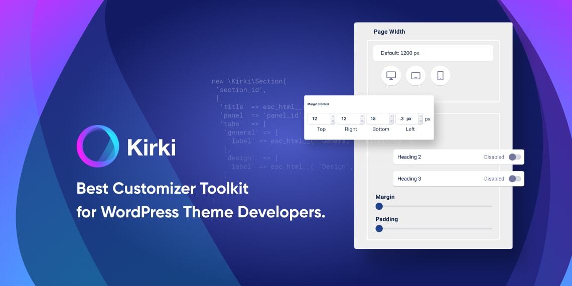 Kirki Pro v6.3.2 可视化构建器插件下载