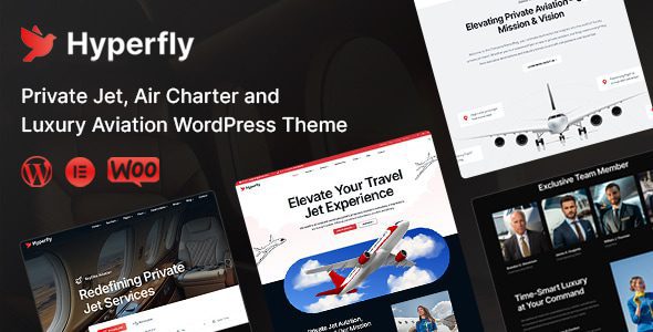 HyperFly v2.0.0 私人包机与航空 WordPress 主题下载