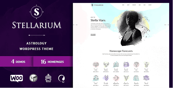 Stellarium Nulled v1.3.3 – 星座和占星术 WordPress 主题下载