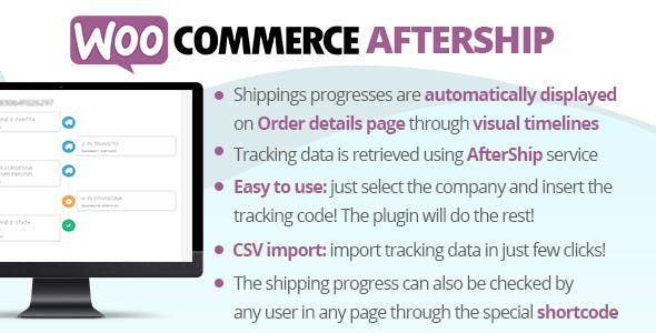 WooCommerce AfterShip CodeCanyon v9.4 WooCommerce 物流追踪插件下载