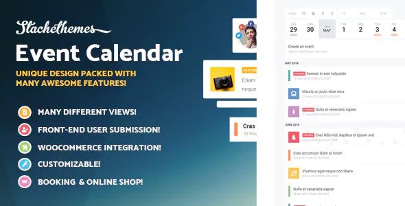 Stachethemes Event Calendar v5.4.1 – WordPress 活动日历插件下载