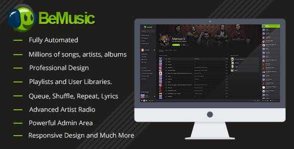 BeMusic v.3.1.5 – 音乐流媒体引擎PHP脚本源码破解版下载