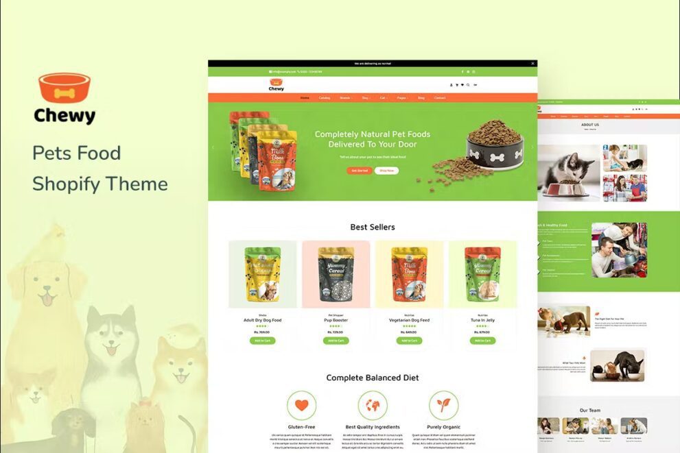 Chewy v.1.0.0 – 狗、小猫和宠物商店 Shopify 主题下载