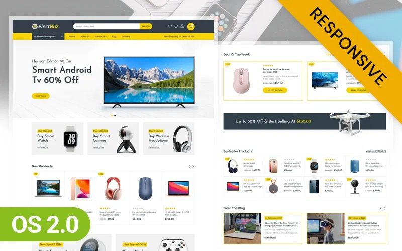 ElectBuz 2.0 电子产品商店多用途 Shopify主题下载