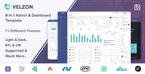 Velzon v4.3.0 – 后台管理和仪表板模板下载
