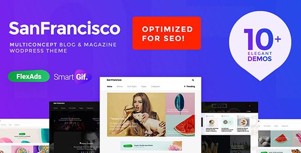 SanFrancisco v1.32 MultiConcept 博客和杂志 WordPress 主题下载