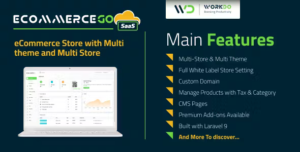 eCommerceGo SaaS v8.6 具有多主题和多商店的电子商务商店源码下载