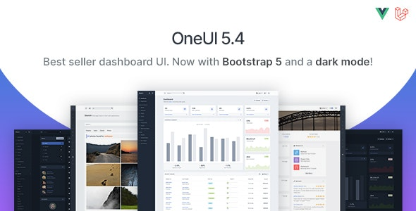 OneUI v5.12 – Bootstrap 5 管理仪表板模板、Vue 版和 Laravel 10 入门套件HTML模板下载