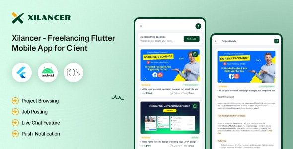 Client Flutter Mobile App 6 September 2026 – Xilancer 自由职业者Marketplace平台源码下载