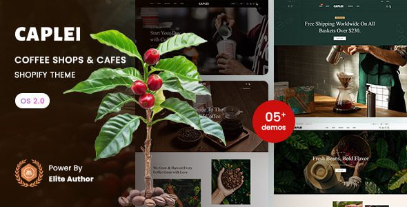 Caplei 1.0 —— 咖啡店与咖啡馆 Shopify 2.0 主题下载
