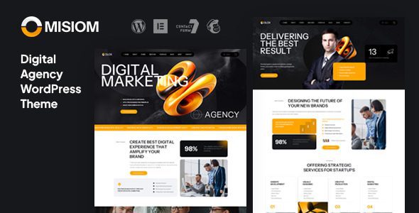 Misiom 1.0.0 —— 数字化代理机构服务 WordPress 主题下载