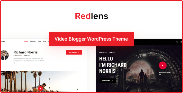 Redlens v1.3.5 – 视频博主与游戏主播主题下载