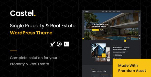 Castel v1.0 – 单一房产与房地产 WordPress 主题下载